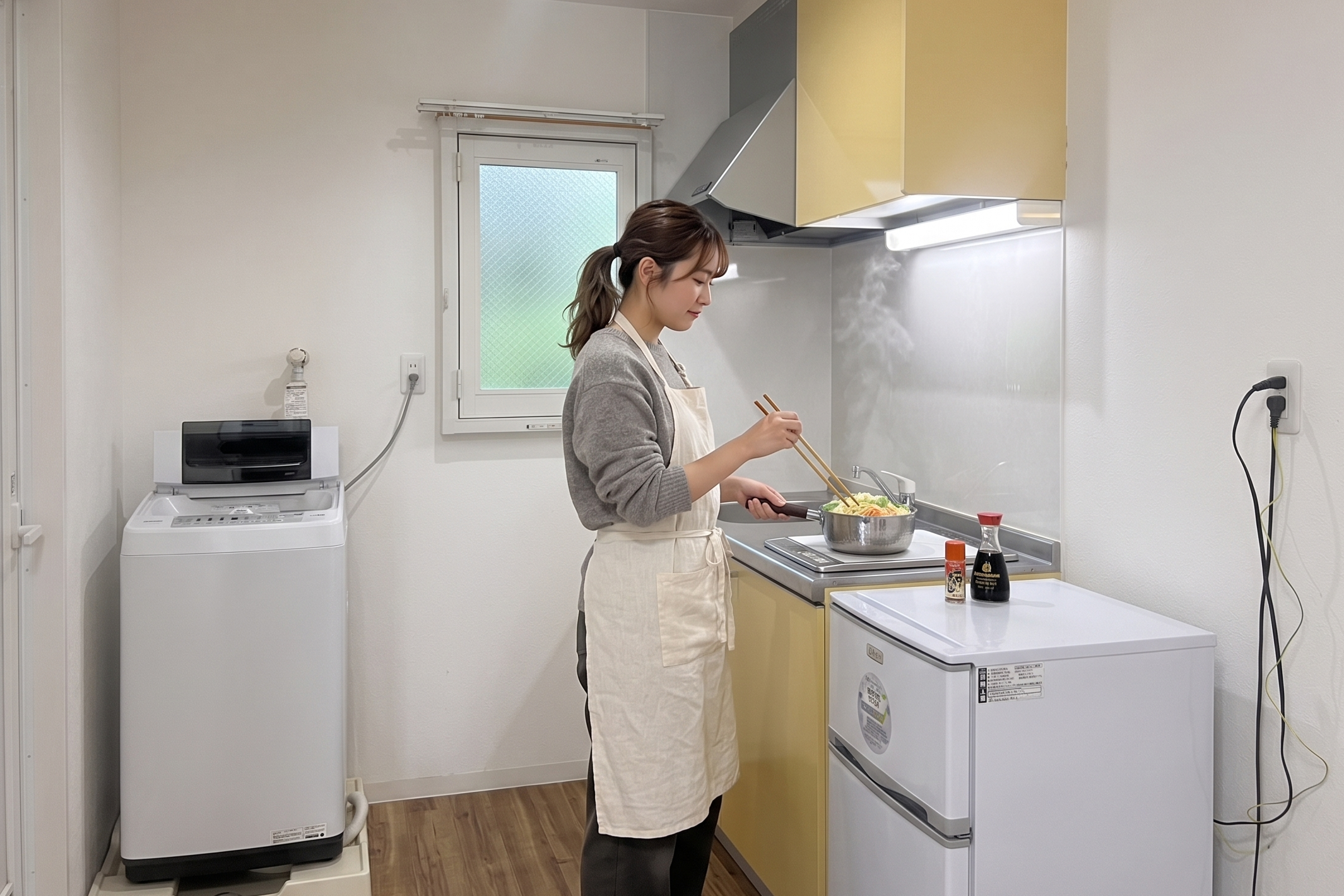手ぶらで入居できる中堀ベースの充実した生活設備・家電